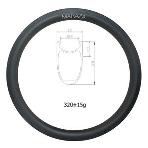 20er 406 320g 38mm profondo Clincher cerchio in carbonio 25mm di larghezza per bici pieghevole ERD 350mm UD 3K 12K 20 pollici BMX fibra bici ruota Motocross - Product Image 3