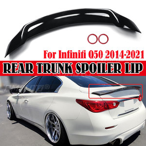 Alerón Trasero Negro Brillante para la Tapa del Maletero, Compatible con Infiniti Q50 2014-2021, Todos los Modelos - Product Image 1