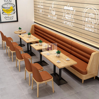 Ensembles de banquettes pour restaurants, mobilier de restauration personnalisé, canapés pour restaurants de restauration rapide, chaises et tables en promotion