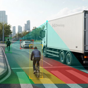 <span class=keywords><strong>Caméra</strong></span> de recul AI BSD pour semi-remorque, assistance au stationnement avec vision nocturne infrarouge 1080P AHD CVBS et étanchéité IP68 - Product Image 4
