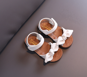 Sandalias de Niña Modernas Antideslizantes con Suela Plana y Suave, Cómodas para el Verano, Decoradas con Lazo, Punta Abierta, Fáciles de Poner - Product Image 5