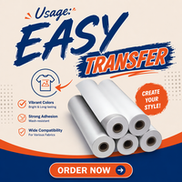 Papier transfert thermique blanc 100 g/m² pour tissus en polyester, transfert par sublimation pour vêtements