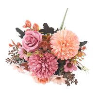 Bunga Buatan Bola Peony Bunga Daisy Krisan Karangan Bunga Pernikahan Natal Wisuda Buatan Tangan Simulasi Tinggi