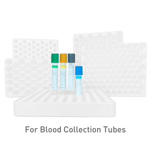Tubo di raccolta del sangue sottovuoto vassoio per tubo in polistirolo per provetta da 13mm 100 posizioni del tubo di prova del sangue - Product Image 5