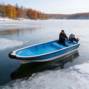 Nuevo Diseño de Barco de Pesca de Fibra de Vidrio Resistente al Agua, Barco de Fibra de Vidrio Duradero para Pesca en Alta Mar y Transporte de Carga - Product Image 1