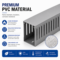 Goulotte de câblage électrique isolée en PVC à fentes 25x25 pour armoire de commande industrielle – Approvisionnement direct usine