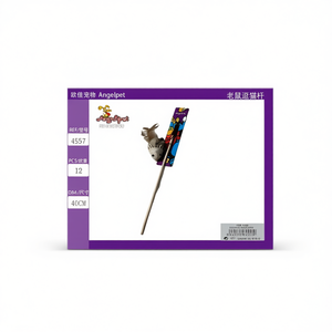 Giocattolo Interattivo per Gatti a Forma di Topo su Bastoncino per Movimento e Intrattenimento Felino - Product Image 3