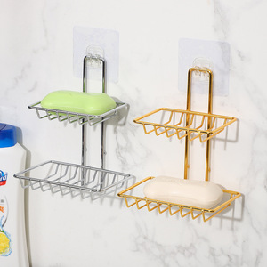 Moderno Soporte <span class=keywords><strong>de</strong></span> Jabón <span class=keywords><strong>de</strong></span> <span class=keywords><strong>Hierro</strong></span> <span class=keywords><strong>de</strong></span> 2 Niveles <span class=keywords><strong>para</strong></span> Montar en la Pared, <span class=keywords><strong>para</strong></span> <span class=keywords><strong>Baño</strong></span> <span class=keywords><strong>de</strong></span> Hotel o Apartamento - Product Image 2