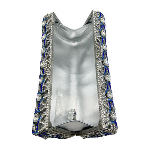 Pochette de soirée en strass, sac à main en cristal pour femme, pochette de mariée pour fête formelle - Product Image 6