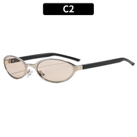 Nouvelles Lunettes de Soleil Ovales Simples et Tendance pour Femme – Style INS Polyvalent, Protection UV Décontractée