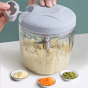 Meat Garlic Crusher Mini Food Crushing Machine Vegetable Grinder Chopper Mincer Hand Press Kitchen Useful Gadget Shredder