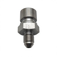 Raccord de tuyau de frein CNC usiné en usine, mâle AN3 vers femelle 3/8-24, service d'usinage sur mesure pour pièces de modification automobile