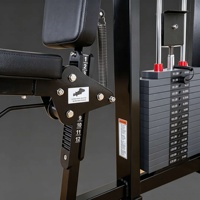 Appareil de musculation professionnel en acier robuste, réglable et ergonomique, avec système de sélection de poids, pour exercices de Deltédaux Posterioris et Pectoralis (Pec Fly)