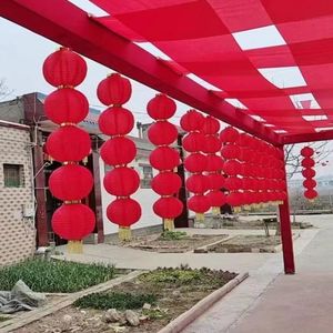 Guirnaldas de Luces LED con Péptidos Xi de 8 Pulgadas, 10 Piezas, Rojas, Decoraciones de Año Nuevo para Exteriores, Luces Plegables Resistentes a la Decoloración - Product Image 1