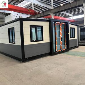 บ้านคอนเทนเนอร์สำเร็จรูปสมัยใหม่ ผนังเหล็กสำเร็จรูปแบบโมดูลาร์ ฉนวนกันความร้อน EPS แบบแซนด์วิช กันน้ำ ขยายได้ - Product Image 1