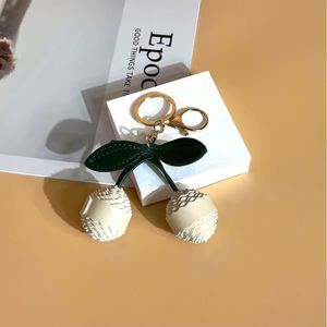 PU Leather Cute Cherry <b>Key</b> <b>Chain</b> Fashion Charm Pendant for Bag Women Car <b>Key</b> Holder Traveling Gift Keychain - Product Image 6
