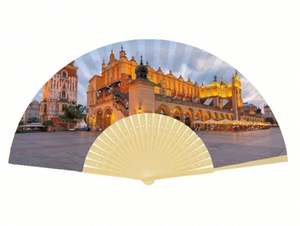 Éventails pliants en bambou personnalisés de haute qualité avec logo imprimé sur mesure 2025, technique de peinture pour papier et tissu - Product Image 2