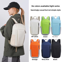 Sac à dos unisexe en denim 20L avec doublure en polyester, fermeture éclair légère, logo personnalisé, pour le sport, les activités de plein air, les trajets professionnels, résistant à l'usure, pour courtes distances