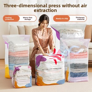 Large 3D Cube Compression Space Saver <strong>Bags</strong> No-Pump Vacuum Storage <strong>Bags</strong> <strong>for</strong> <strong>Clothes</strong> Comforters Blankets - Product Image 3