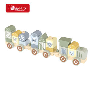 Fsc nhà máy OEM Xếp chồng và Pull-along gỗ <span class=keywords><strong>Train</strong></span> đồ chơi cho lứa tuổi 1 + w04a642 - Product Image 2