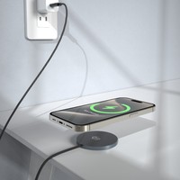 Chargeur sans fil rapide ultra-fin QI2.2 25W PD avec charge magnétique, en alliage d'aluminium, portable, pour smartphones