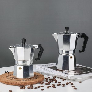 Cafetera Moka Icónica LIHONG para Estufa, Olla Italiana para Café Mocha, Cafetera Moka Manual de Aluminio de 1-6 Tazas - Product Image 6