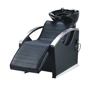 Kisen Salon Furniture Hair Backwash Washing Equipment Unit Electric Massage Shampoo Chair <b>Bed</b> with Black Bowl for Sale - Product Image 3