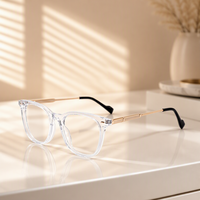 En stock, lunettes optiques en acétate flexibles, fabriquées à la main, montures de lunettes haut de gamme en gros, lunettes confortables pour un usage quotidien