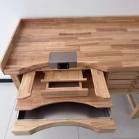 Outils de fabrication de bijoux, établi en bois, machine de moulage de métaux efficace, design moderne de luxe avec éclairage LED, tiroirs robustes, outils d'artisanat