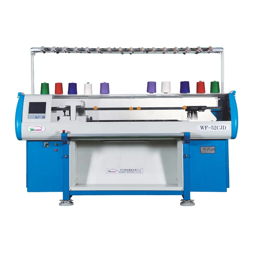 OEM Supplier collar cuffs knitting machine WF-52CJD hand driven sweater knitting machine for home double system knitting machine