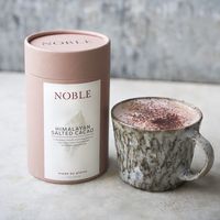 Boîtes rondes en papier compostables de haute qualité, couleur personnalisée, pour matcha/herbes, poudre de protéines, emballage hermétique avec couvercle en étain, emballage en papier
