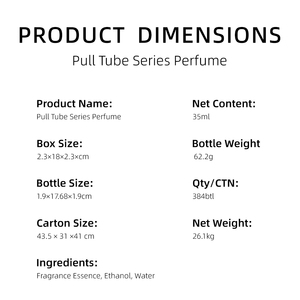 <span class=keywords><strong>Profumo</strong></span> Spray Sottile da 35ml, Lunga Durata, Premium, Unisex, per Uso Quotidiano, Varie Fragranze, Ingrosso Fabbrica - Product Image 2