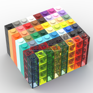 BEBRICKS Série de pièces de construction 3005 Briques 1x1 Blocs de construction Jouet Pièce de base MOC Ensemble de plaques pour garçons et filles Créer - Product Image 3