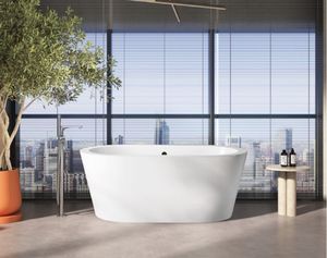 Baignoire de luxe pour adultes 3 jupes latérales Salle de douche en acrylique blanc Baignoire intérieure en <span class=keywords><strong>grand</strong></span> angle - Product Image 2