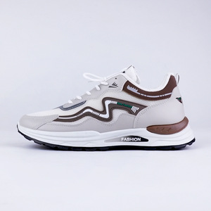 Chaussures pour hommes respirantes en maille ajourée, décontractées, à semelle souple, antidérapantes, légères, confortables et durables, chaussures de sport et de course à plateforme - Product Image 5