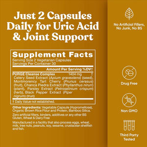 Capsules d'extrait de graines de céleri de marque privée OEM pour le soutien articulaire à l'acide urique Balence de l'acide urique Métabolisme Kideney Support - Product Image 3