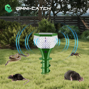 Al Aire Libre LED impermeable Sonic Spikes Solar Powered Ultrasonic Animal Repelente para serpiente Chipmunk - Product Image 4