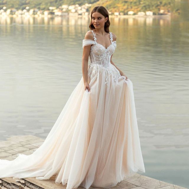 Mermaid Wedding Dress for Bride One Shoulder Simple A-line Small Tail Plus Size White Wedding Dress Gown for Women