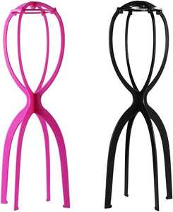 Amygirl แท่นวางโชว์ผมแบบปรับได้ ทำจาก PVC พร้อมขายึดติดผนัง คุณภาพทนทาน สำหรับหัวหุ่นวิกผม - Product Image 1