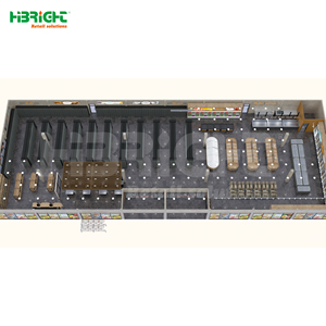 Metallic Heavy Duty Retail <b>Display</b> Rack with Wall Mount for Supermarket Full Store Setup - Product Image 1