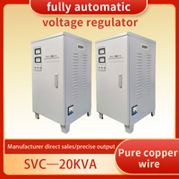 Stabilisateur de tension monophasé AC SVC 5-30KVA, régulateur de tension automatique 220V 50/60Hz avec affichage numérique pour usage industriel