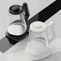 Bouilloire en acier inoxydable Bouilloire électrique Bouilloire en verre domestique Mise hors tension automatique théière électrique sans fil portable maison hôtel