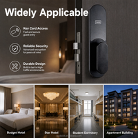 Cerradura de Hotel RFID de Baja y Alta Frecuencia con Tarjeta/Llave de Aluminio para Desbloqueo, Opcional con Cuerpo de 5 Pestillos y Modos de Gestión Dual
