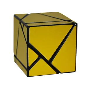 ปริศนาสติกเกอร์กลวง SpeedCube ของเล่นเพื่อการศึกษา Cube Magico 3x3 รูปร่างแปลกๆเมจิกคิวบ์