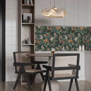 Creation of Time and Space Peel Stick Wallpaper Animal Print Dark Green Self Adhesive Wall Sticker for Home Decor Rental Rooms - Product Image 2