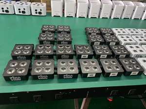 ไฟดิสโก้ LED สำหรับงานแต่งงาน 4*18w RGBWAUV 6IN1 แบตเตอรี่ไร้สาย ไฟพาร์แคนไร้สาย ไฟ LED ไร้สายสำหรับเวที - Product Image 6