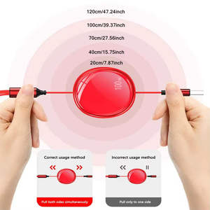 Выдвижной Usb-кабель с индивидуальным логотипом 3 в 1 100 Вт для быстрой зарядки для <span class=keywords><strong>iphone</strong></span> - Product Image 3