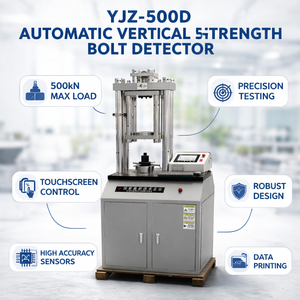Détecteur de boulons numérique automatique YJZ-500D, instrument de <span class=keywords><strong>mesure</strong></span> de <span class=keywords><strong>force</strong></span> et de couple pour fixations verticales haute résistance, dispositif de test - Product Image 5