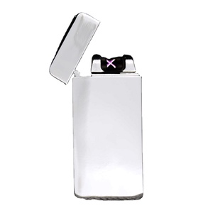 Accendisigari in metallo con accendisigari con doppio impulso ad arco elettrico USB ricaricabile con Logo <span class=keywords><strong>personalizzato</strong></span> più leggero <span class=keywords><strong>regalo</strong></span> aziendale - Product Image 1