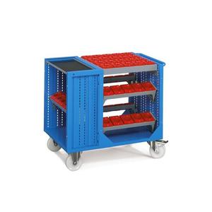 Fami Combi Nc Series Tool Trolley With <b>Wheels</b> Blue Dark Grey Ral5012 Ral7000 1073x685x935 Mm - Product Image 1